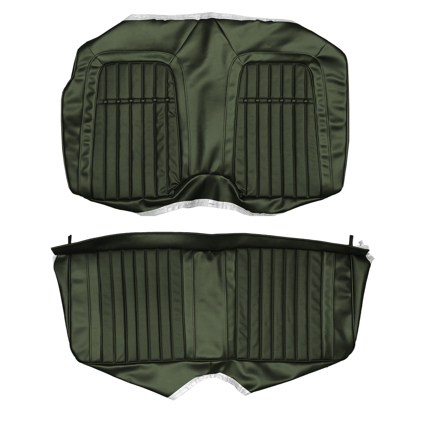 69 CAMARO "DELUXE" FOLD-DOWN REAR UPHOLSTERY - DARK GREEN