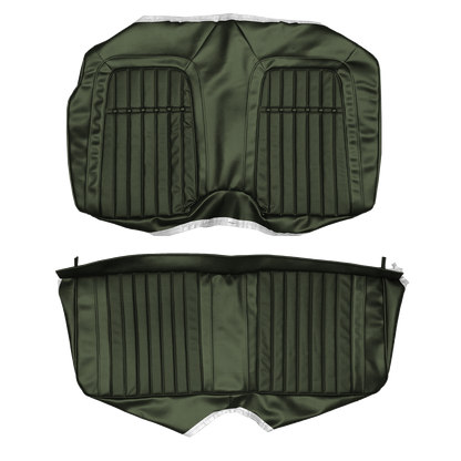 69 CAMARO "DELUXE" FOLD-DOWN REAR UPHOLSTERY - DARK GREEN