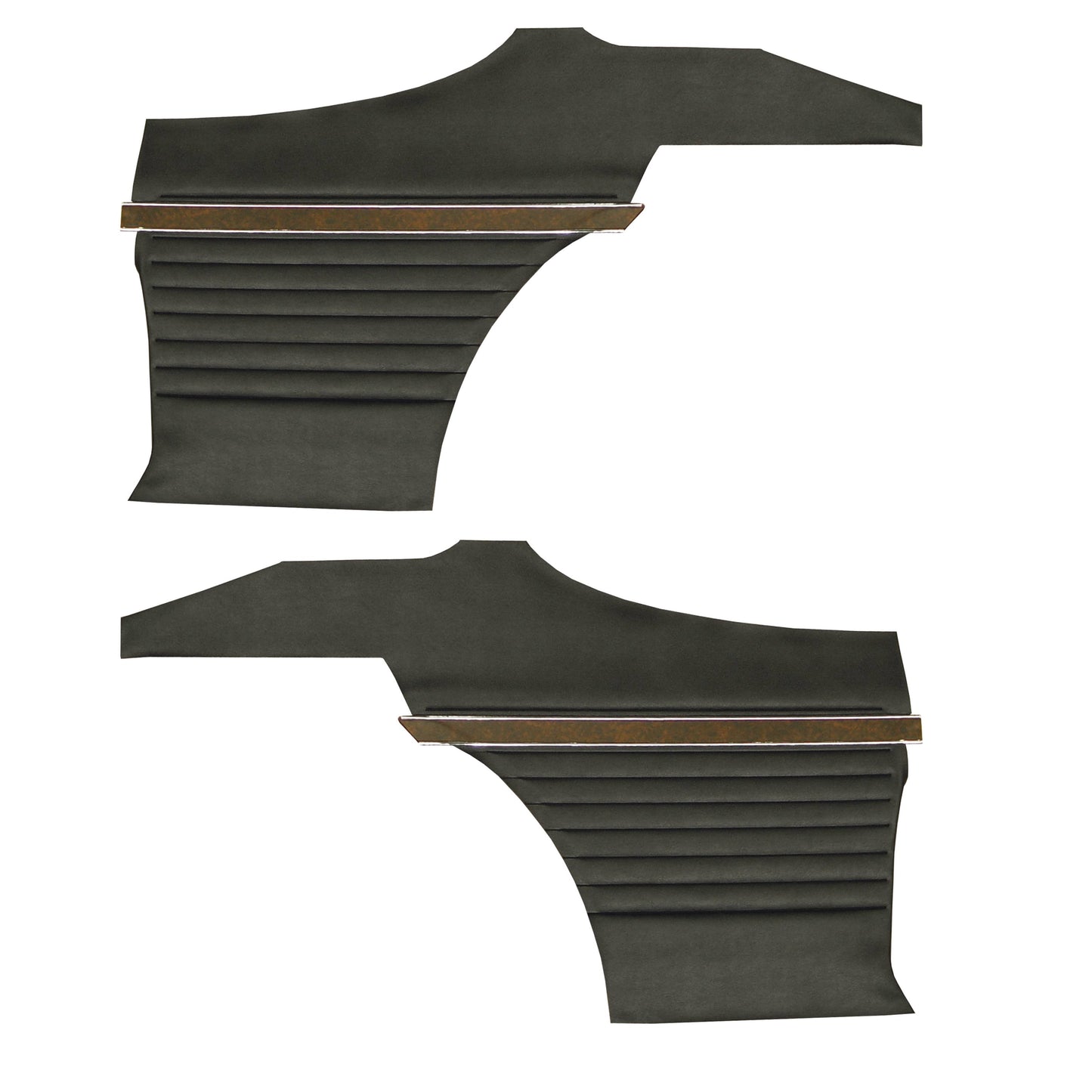 70 CUTLASS 'S'/442/RALLYE 350 SPORTS COUPE REAR PANELS (UNASSEMBLED) - BLACK
