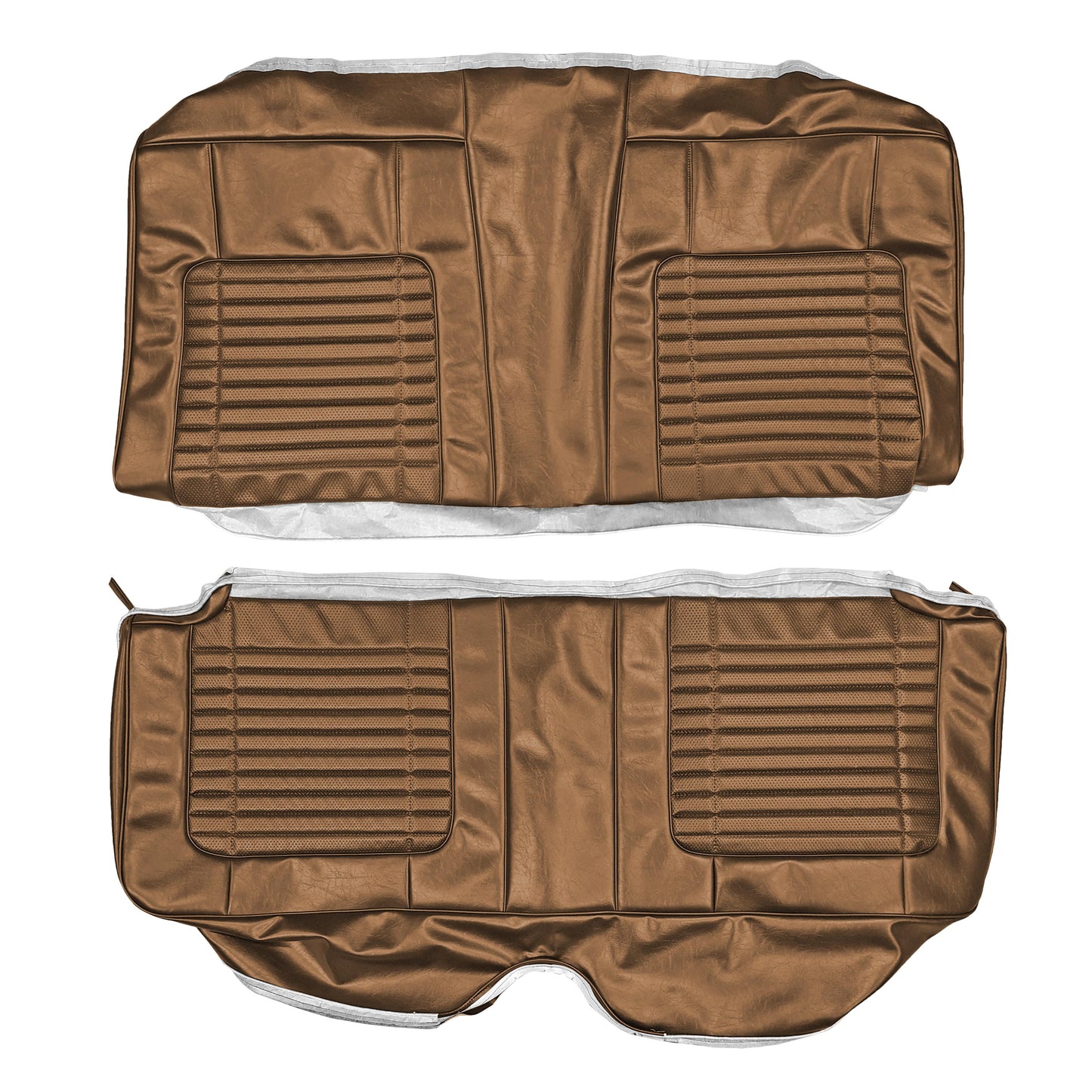 70 CHARGER HARDTOP REAR UPHOLSTERY - BROWN