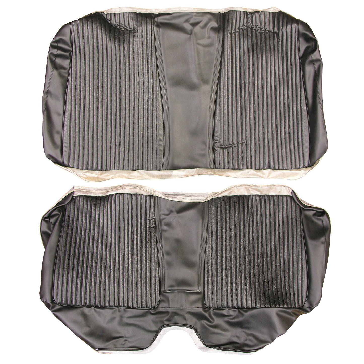 67 CORONET 500/RT HARDTOP REAR UPHOLSTERY - BLACK