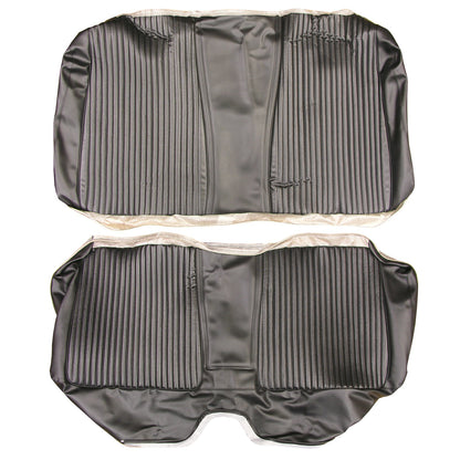 67 CORONET 500/RT HARDTOP REAR UPHOLSTERY - BLACK