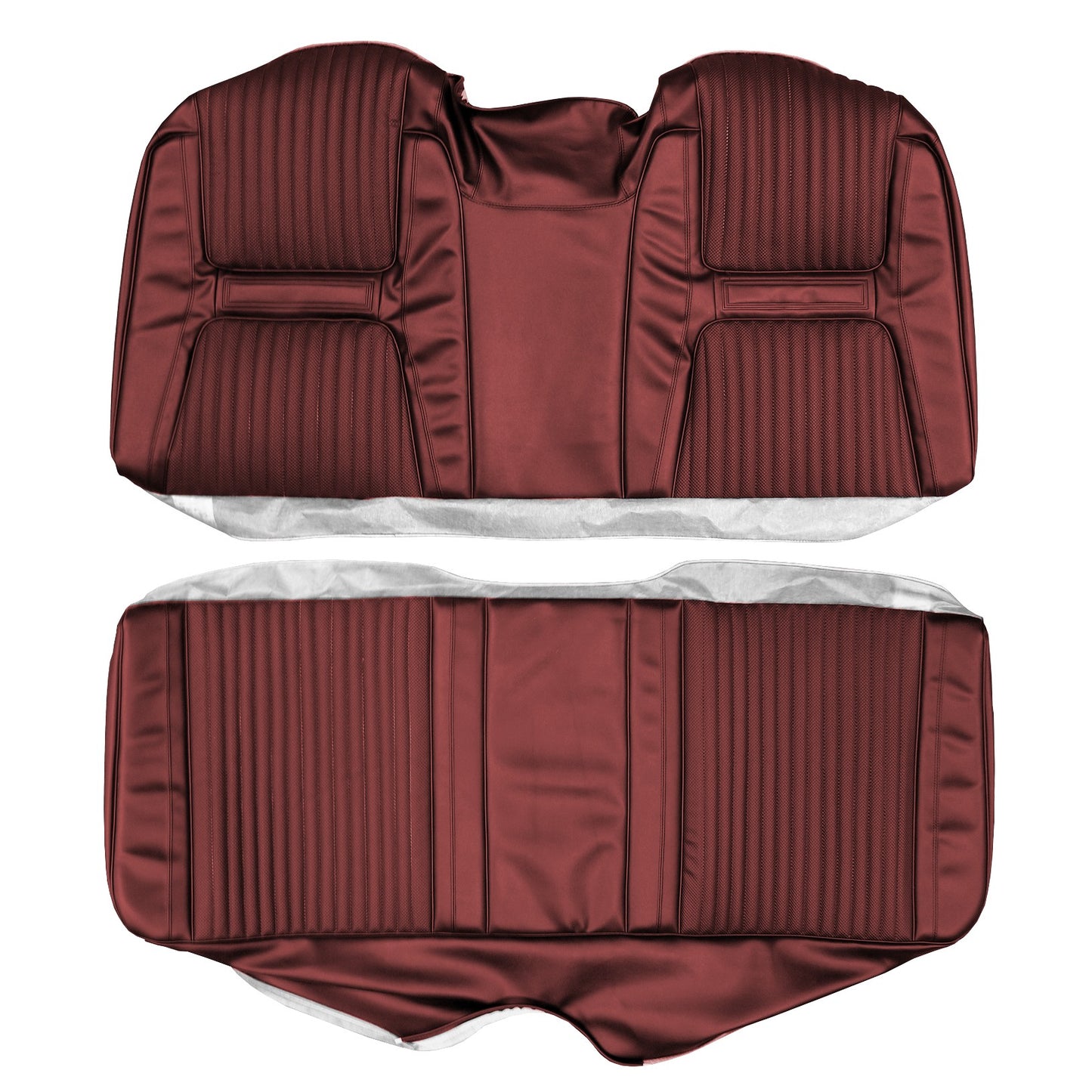 65 CHRYSLER 300/300L CONVERTIBLE REAR UPHOLSTERY - RED