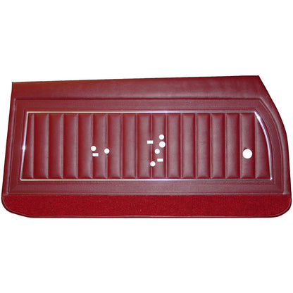 69 SKYLARK/GS "DELUXE" FRONT DOOR PANELS (UNASSEMBLED) - RED