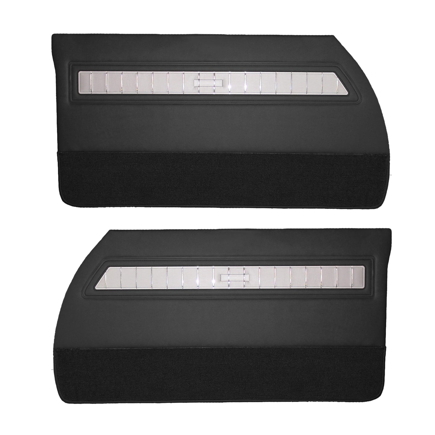 65 CORONET 500 FRONT DOOR PANELS (UNASSEMBLED) - BLACK