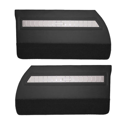 65 CORONET 500 FRONT DOOR PANELS (UNASSEMBLED) - BLACK