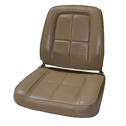 63 DART GT BUCKET SEAT UPHOLSTERY - TAUPE