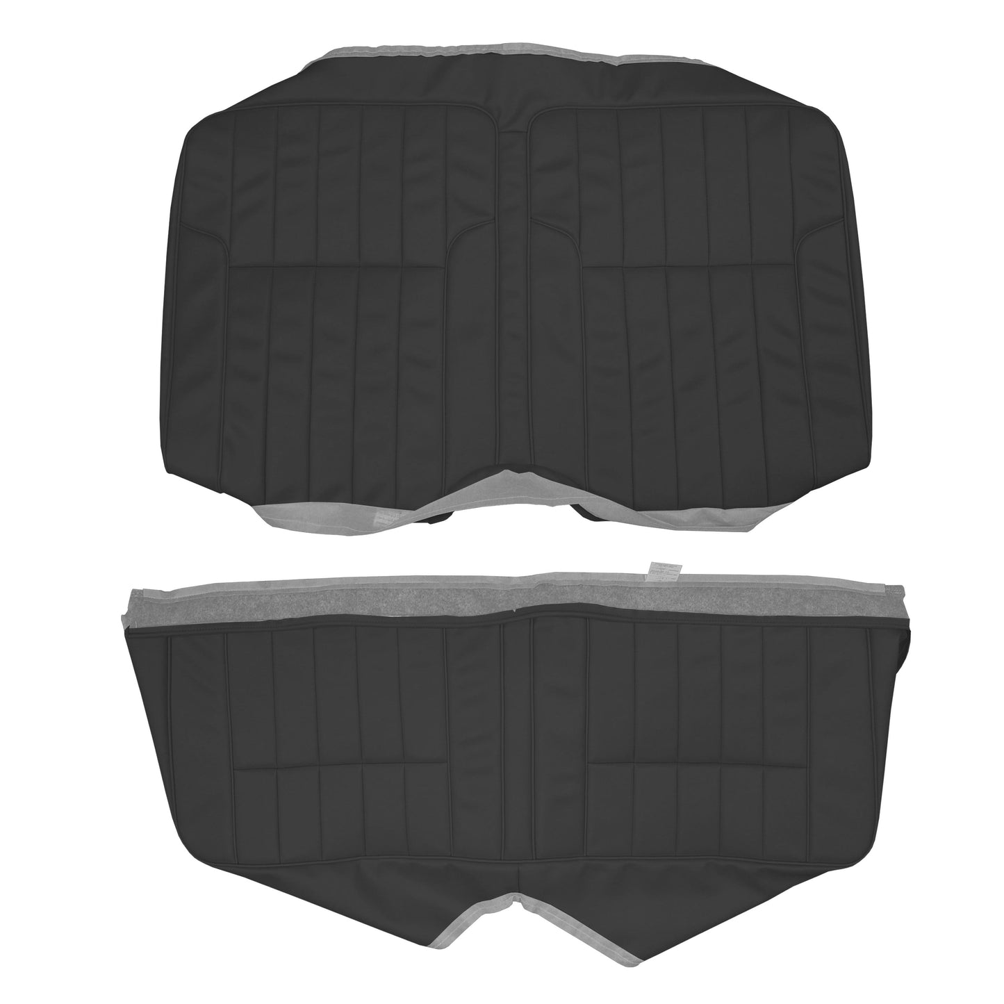 68-69 FIREBIRD/TRANS AM "DELUXE" FIXED HTP REAR UPHOLSTERY - BLACK