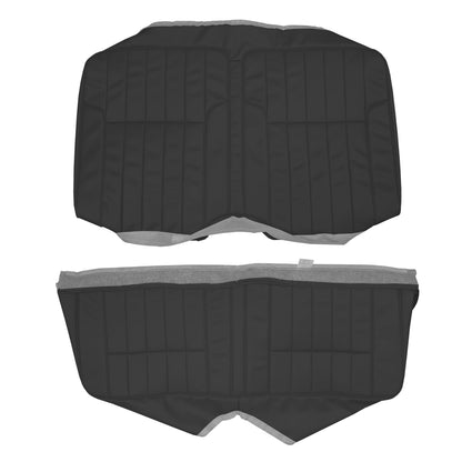 68-69 FIREBIRD/TRANS AM "DELUXE" FIXED HTP REAR UPHOLSTERY - BLACK