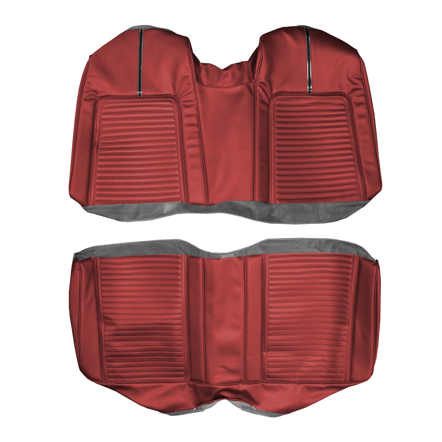 66 SPORT FURY CONVERTIBLE REAR UPHOLSTERY - RED