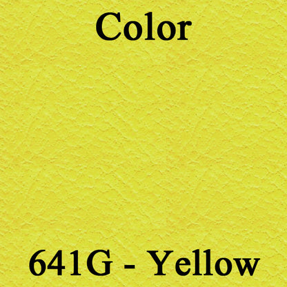 69 CAMARO "DELUXE" HARDTOP REAR PANELS W/ FIXED SEAT (UNASSEMBLED) - YELLOW