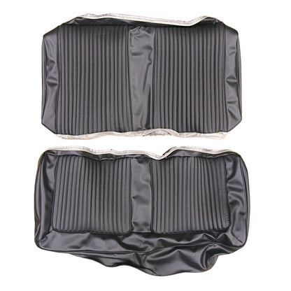 66 BELVEDERE II CONVERTIBLE REAR UPHOLSTERY - BLACK