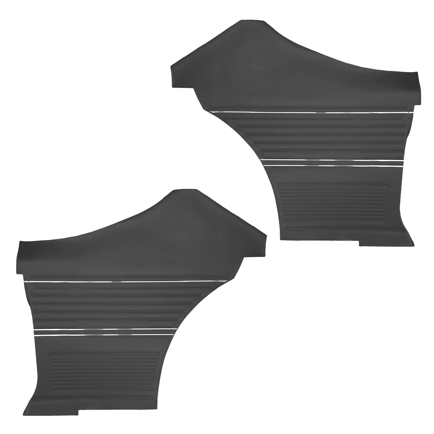 69 CHEVELLE/MALIBU HARDTOP REAR PANELS (UNASSEMBLED) - BLACK