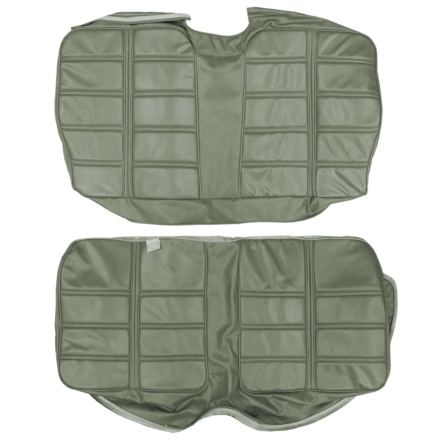 69 BARRACUDA "DELUXE" FASTBACK REAR UPHOLSTERY - GREEN
