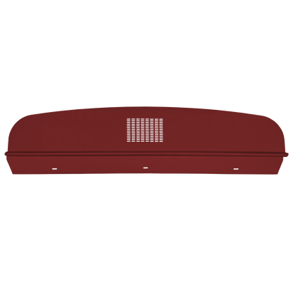 64-65 DODGE/PLYMOUTH B-BODY HARDTOP PACKAGE TRAY WITH CENTER SPEAKER CUT-OUT - RED