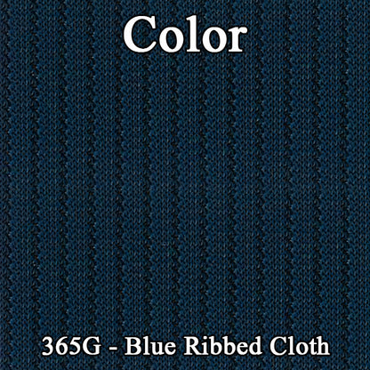71 MONTE CARLO BUCKET SEAT CLOTH UPHOLSTERY - SRM BLUE CLOTH/BLUE