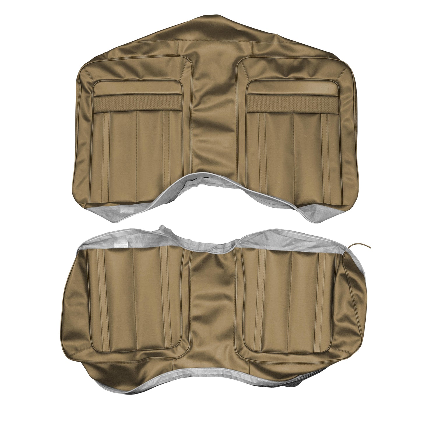 70 BARRACUDA GRAN COUPE CONV. REAR UPHOLSTERY - SRM GOLD