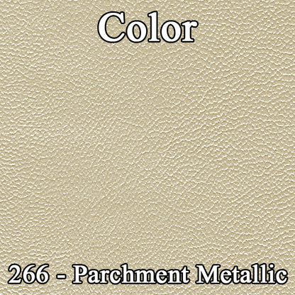 74-76 DART SPORT/DUSTER "STANDARD" FOLD-DOWN REAR UPHOLSTERY - SRM METALLIC PARCHMENT/PARCHMENT