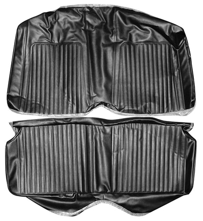 67-68 CAMARO "STANDARD" FIXED HTP REAR UPHOLSTERY- BLACK