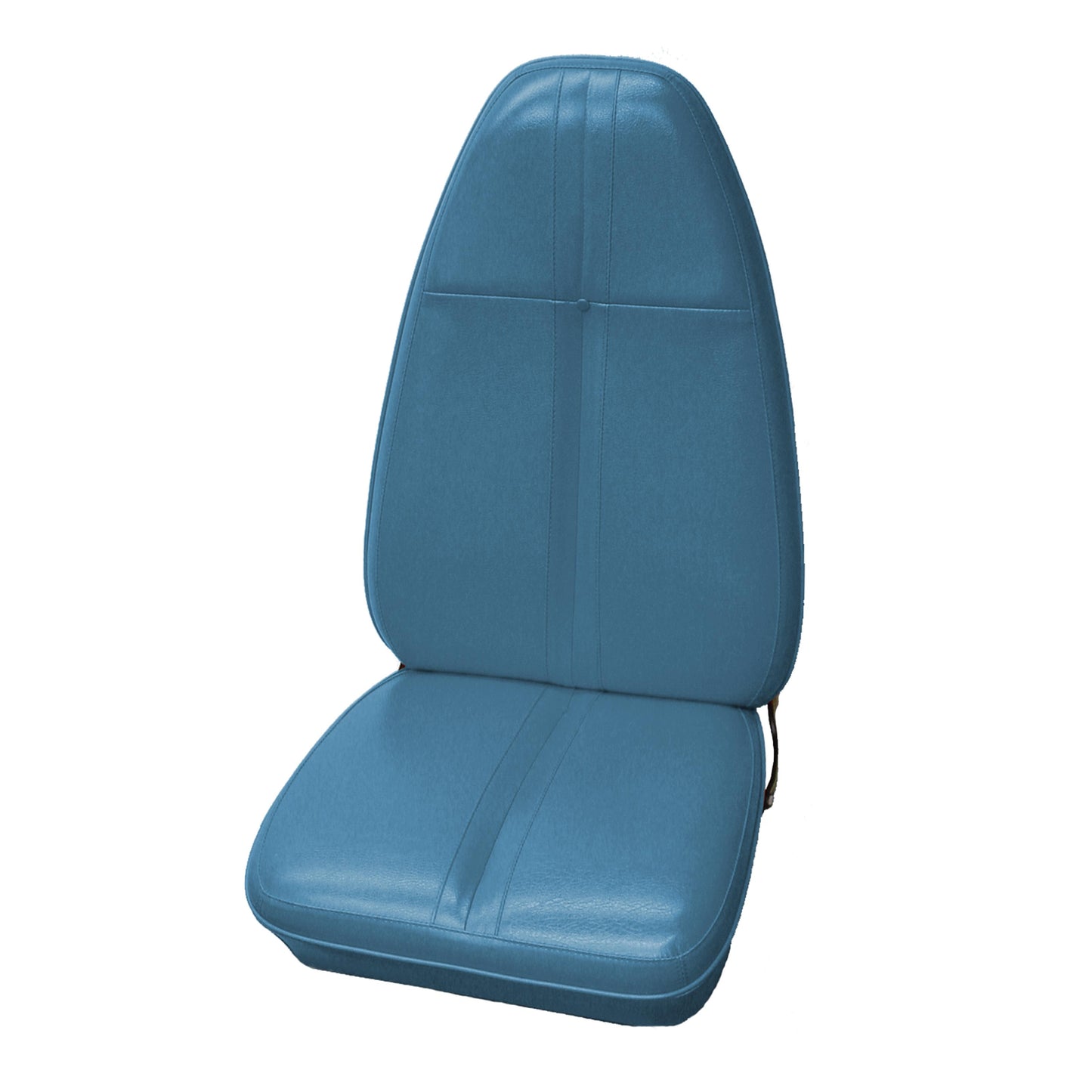 71 BARRACUDA/CHALLENGER "STANDARD" BUCKET SEAT UPHOLSTERY WITHOUT WELT - BRIGHT BLUE