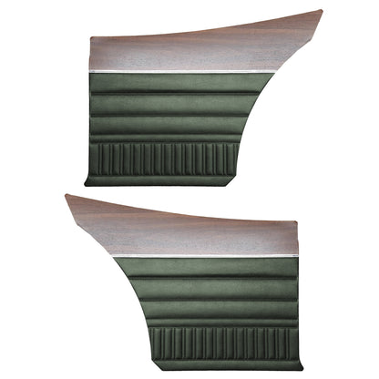 73 DART SPORT FASTBACK REAR PANELS W/ WOODGRAIN - GREEN
