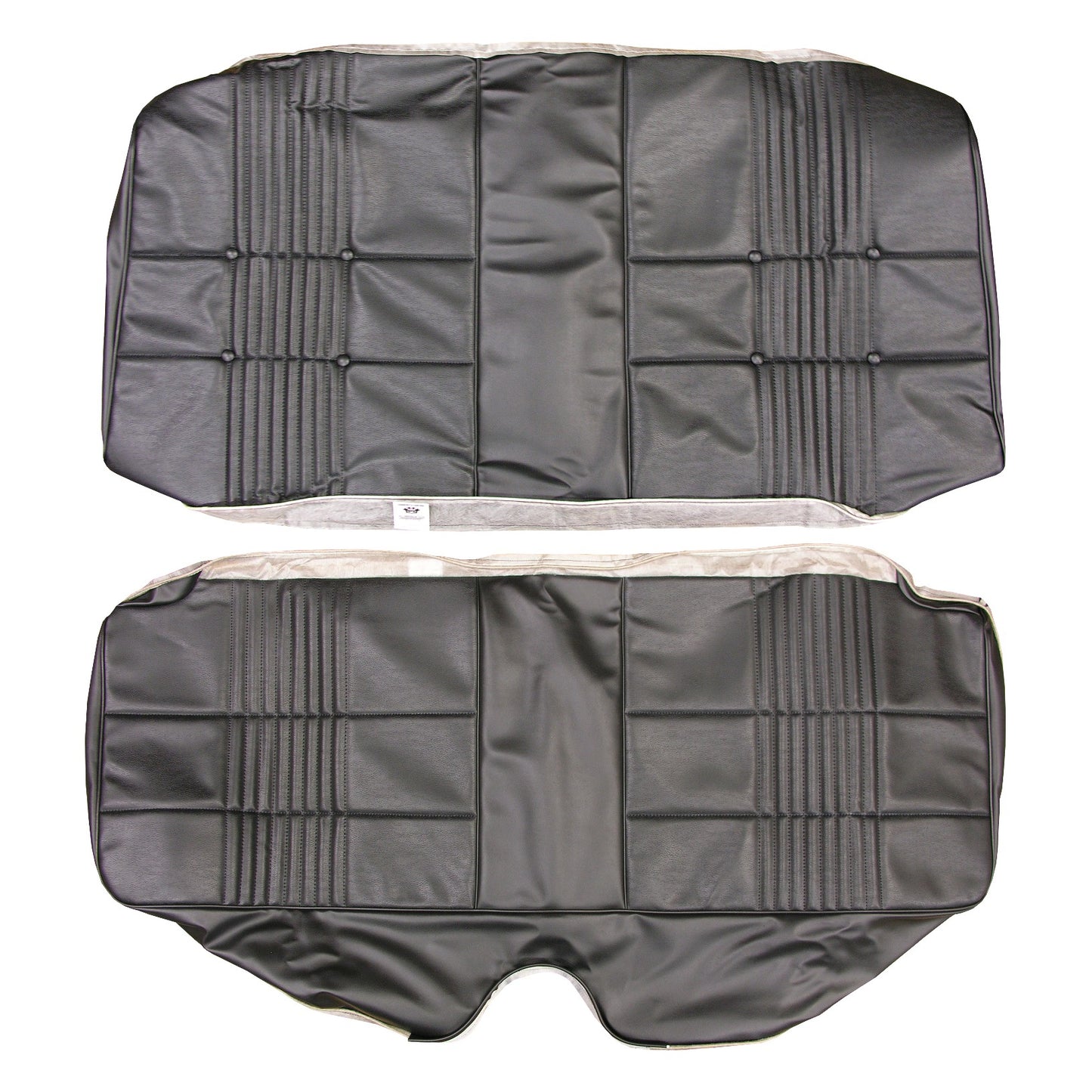 68 CORONET 500/RT HARDTOP REAR UPHOLSTERY - BLACK