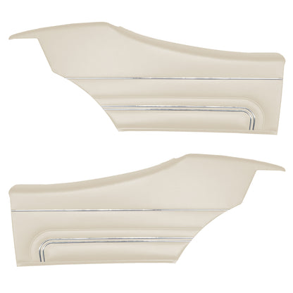 71 GTO/LEMANS SPORT HARDTOP REAR PANELS (PRE-ASSEMBLED) - PEARL WHITE