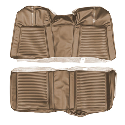 66 SPORT FURY HARDTOP REAR UPHOLSTERY - GOLD