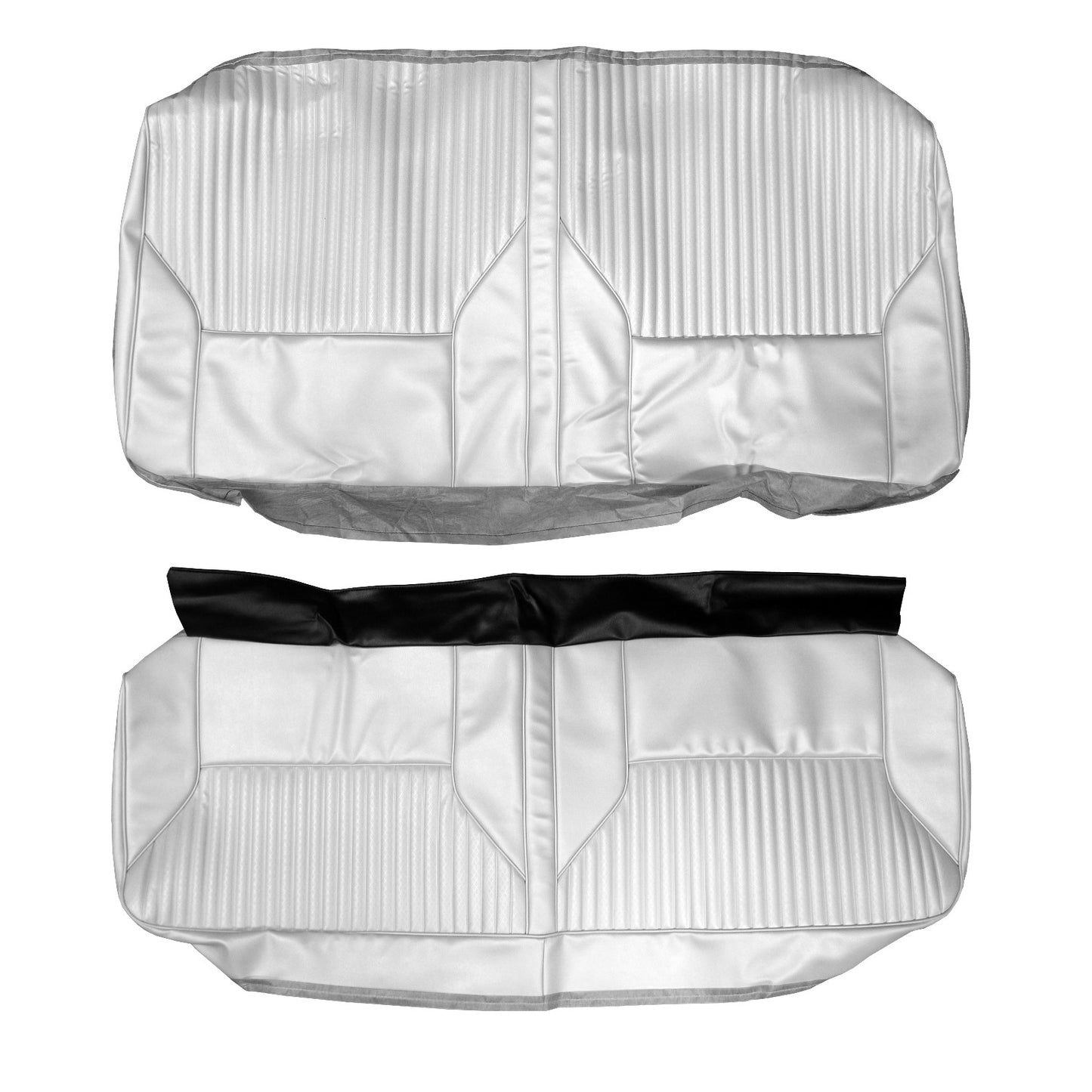 68 CUTLASS/442 HOLIDAY/SPORTS COUPE REAR UPHOLSTERY - PARCHMENT