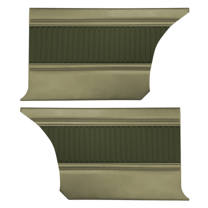 66 BELVEDERE II HARDTOP REAR PANELS - GREEN/CITRON