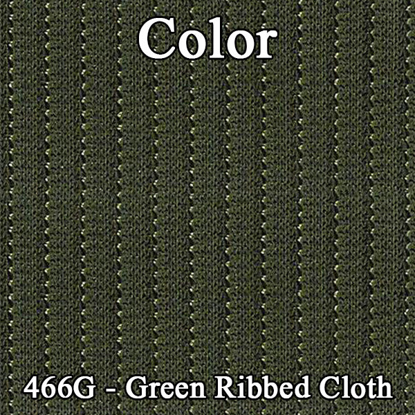 72 MONTE CARLO HARDTOP REAR CLOTH UPHOLSTERY - SRM GREEN CLOTH/GREEN