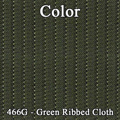 72 MONTE CARLO HARDTOP REAR CLOTH UPHOLSTERY - SRM GREEN CLOTH/GREEN