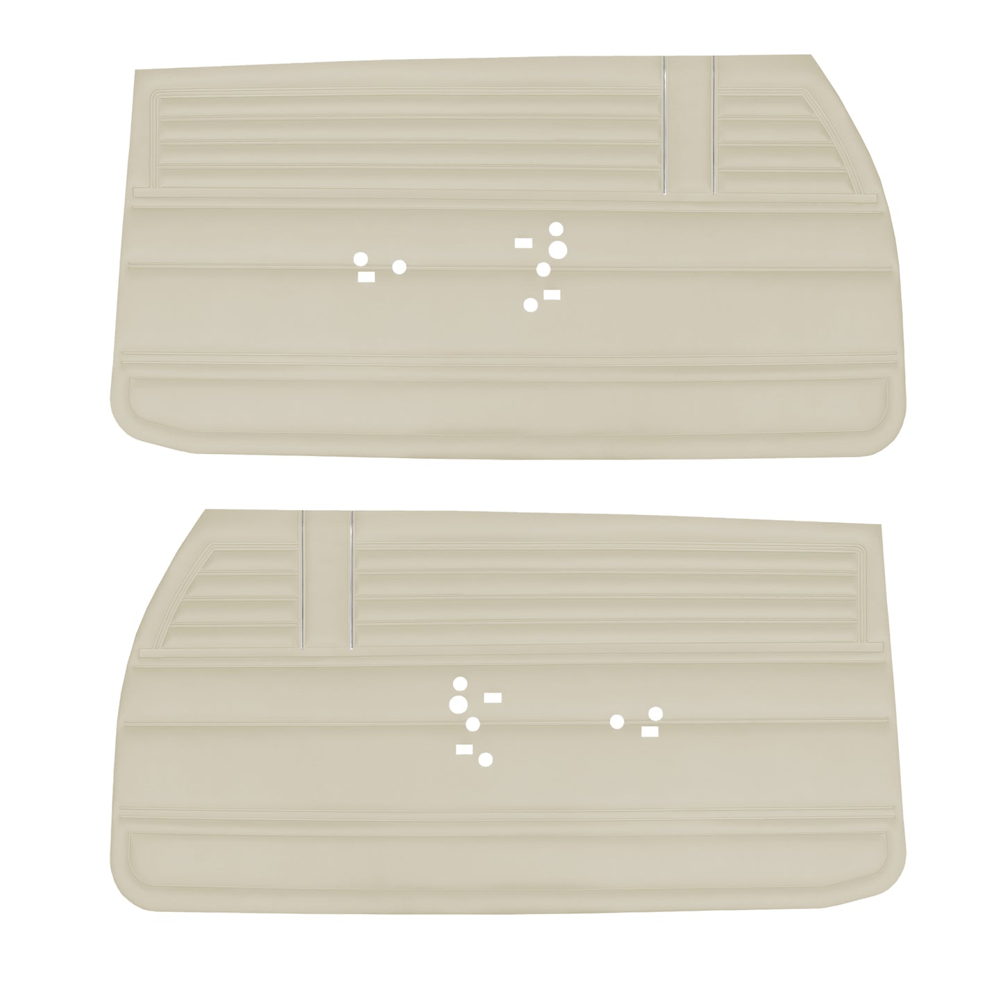 68 CHEVELLE/MALIBU FRONT DOOR PANELS (UNASSEMBLED) - PARCHMENT