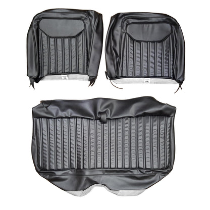 71 CHARGER/SUPERBEE "DELUXE" SPLIT BENCH UPHOLSTERY - BLACK