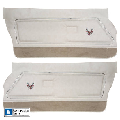 80 TURBO TRANS AM PACE CAR DOOR PANELS (UNASSEMBLED) - OYSTER