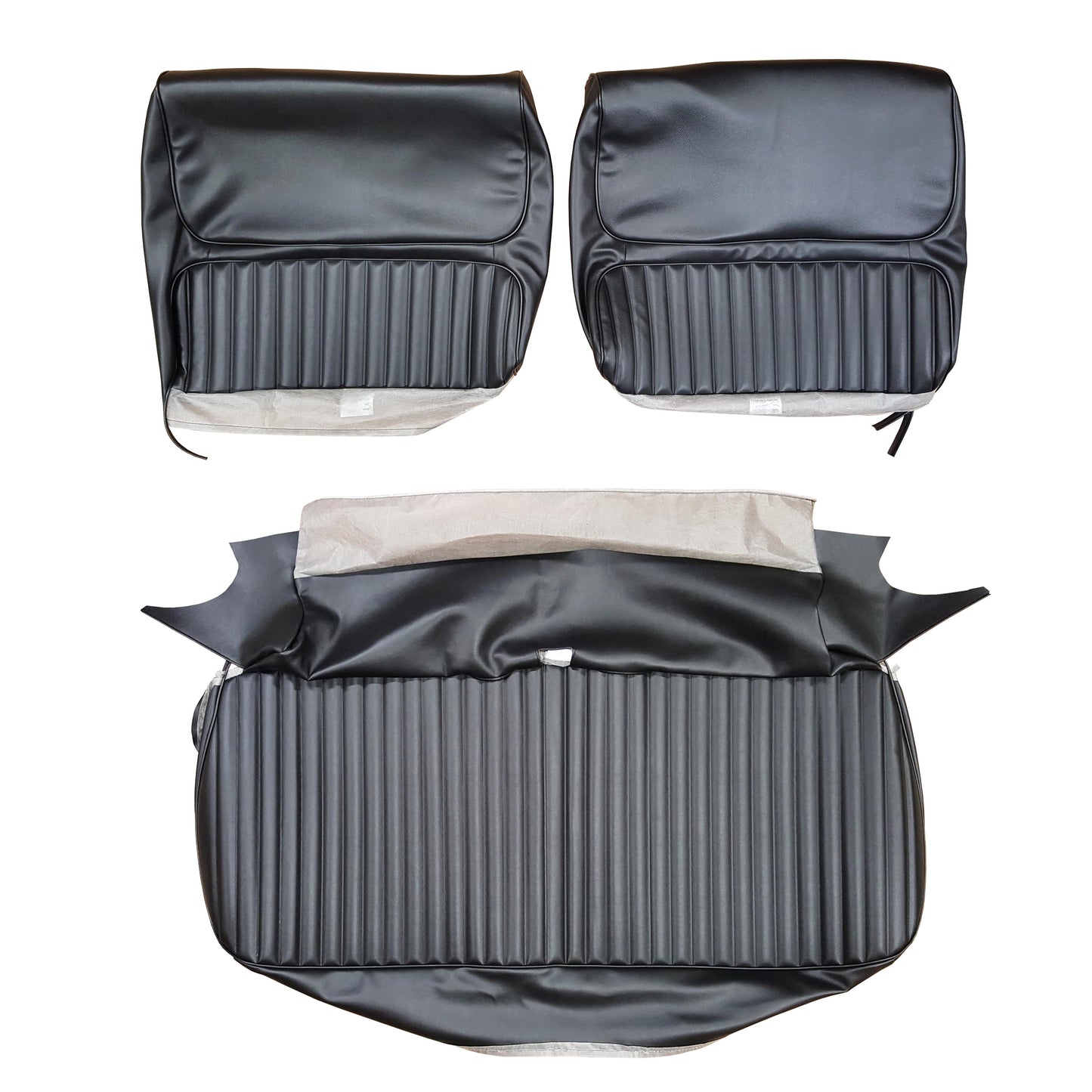 68 SKYLARK/GS 400 SPLIT BENCH UPHOLSTERY - BLACK