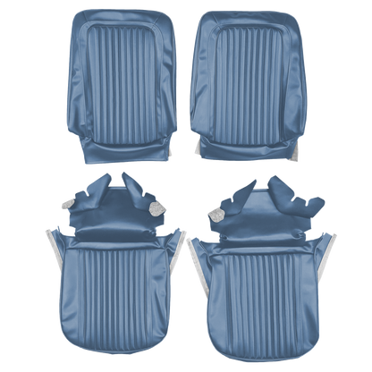 68 CUTLASS SUPREME BUCKET SEAT UPHOLSTERY - MEDIUM BLUE