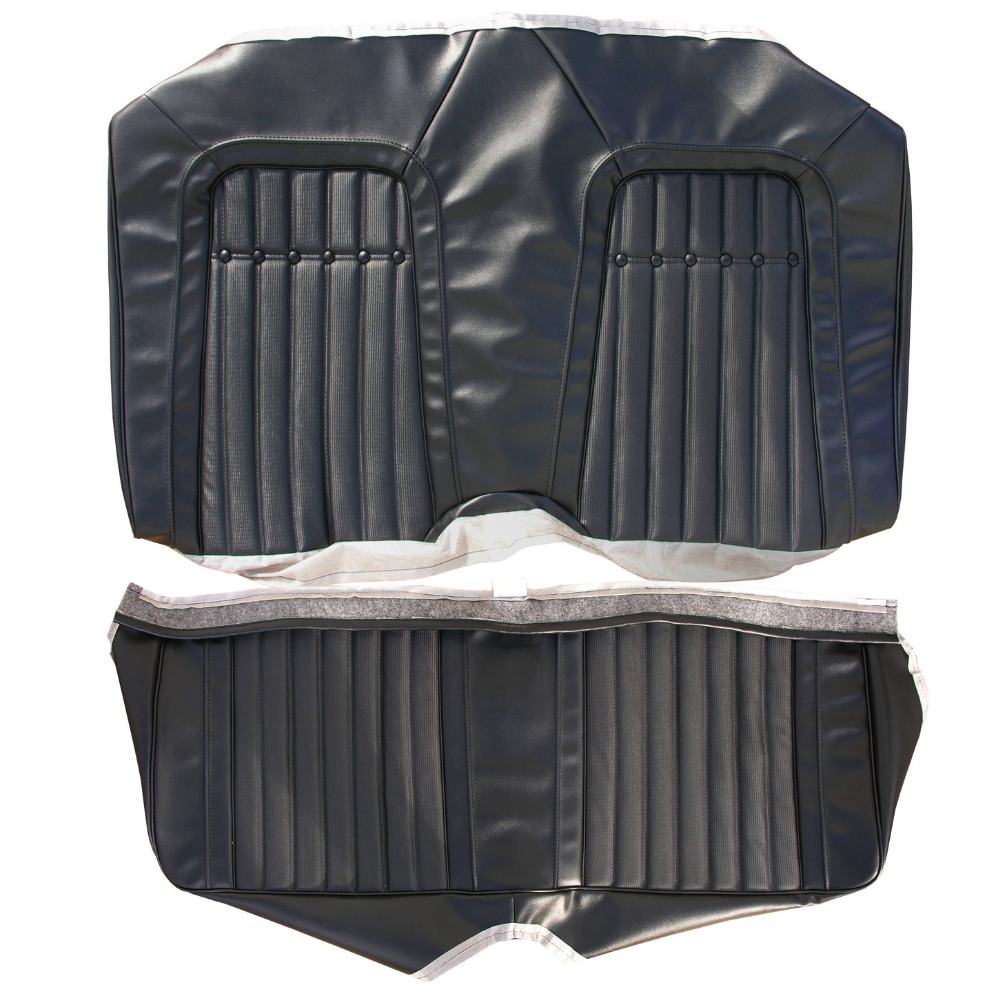 69 CAMARO "DELUXE" FIXED CONV. REAR UPHOLSTERY - BLACK