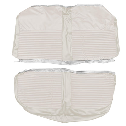 66 DART 270 HARDTOP REAR UPHOLSTERY - OPAL/PEARL WHITE
