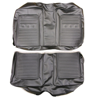 66 BARRACUDA FASTBACK REAR UPHOLSTERY - BLACK