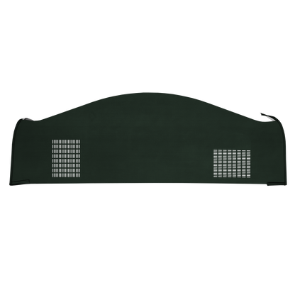 68 DODGE/PLYMOUTH B-BODY HARDTOP (NOT CHARGER) PACKAGE TRAY WITH OPPOSITE DIRECTION SPEAKER CUT-OUTS - GREEN