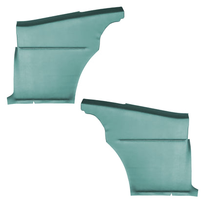 68 CAMARO "DELUXE" HARDTOP REAR PANELS W/ FIXED SEAT (PRE-ASSEMBLED) - TURQUOISE