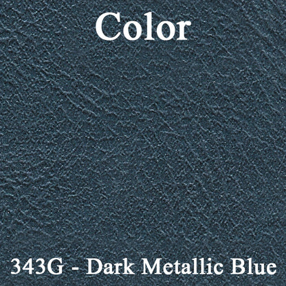 66-67 GM A-BODY CONVERTIBLE REAR ARMREST PANEL COVERS - DARK BLUE