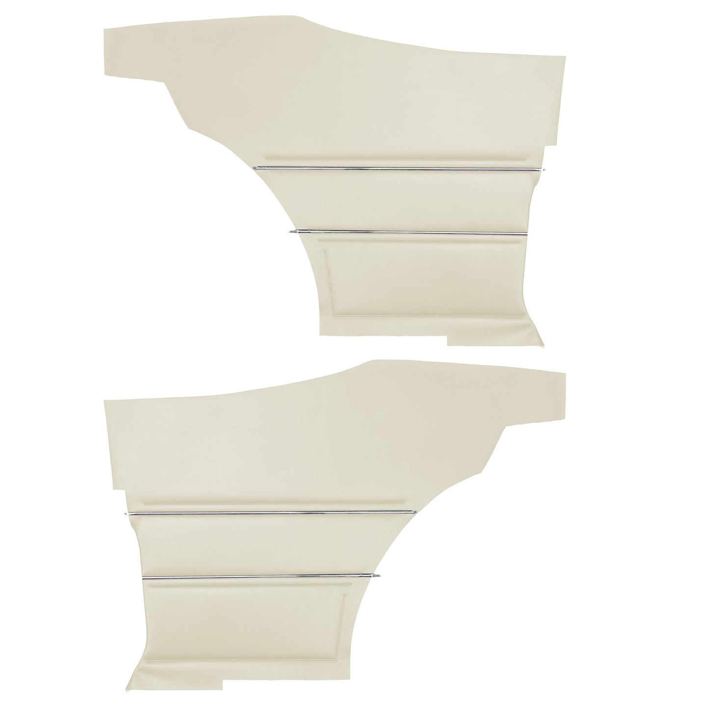 69 GTO/LEMANS HARDTOP REAR PANELS (UNASSEMBLED) - PARCHMENT