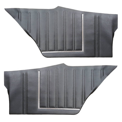 73 SATELLITE SEBRING/ROADRUNNER/GTX "DECOR" HARDTOP REAR UPPER PANELS - BLACK