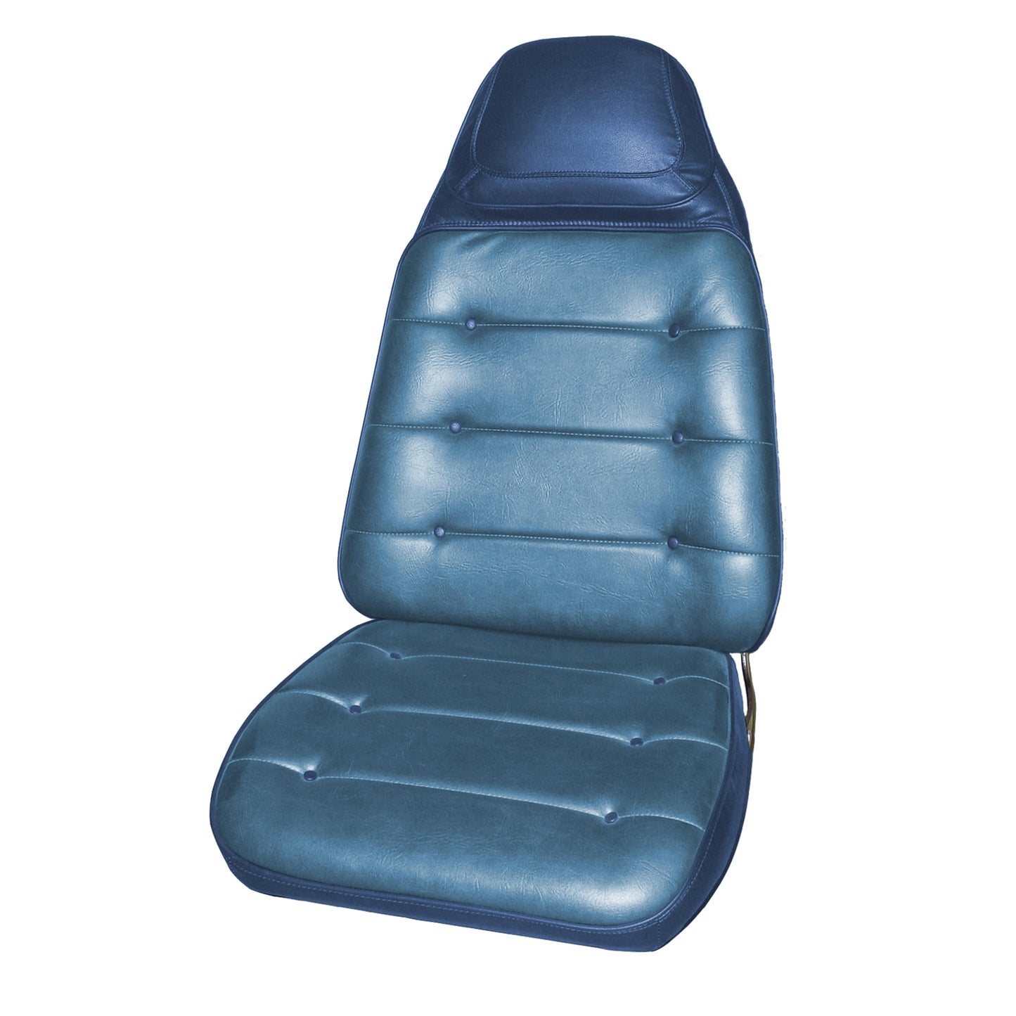 73 CHARGER/SATELLITE/ROADRUNNER BUCKET SEAT UPHOLSTERY - LSRM METALLIC BLUE/BRIGHT BLUE