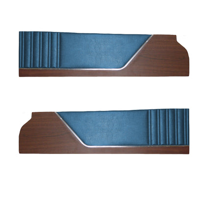 73 SATELLITE SEBRING PLUS FRONT UPPER DOOR PANELS (COACHMAN GRAIN) - BRIGHT BLUE