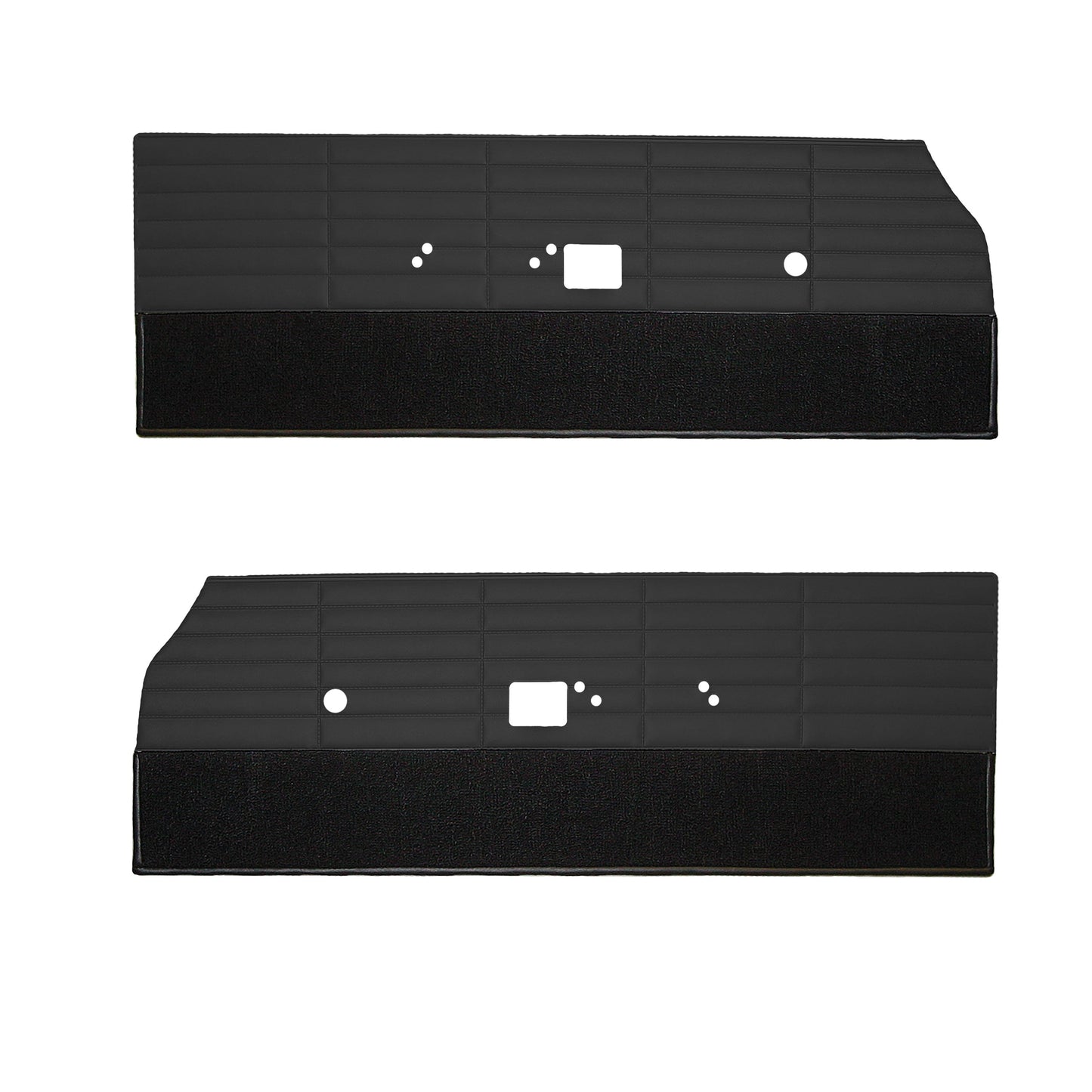 66 CORONET 500 FRONT DOOR PANELS - BLACK