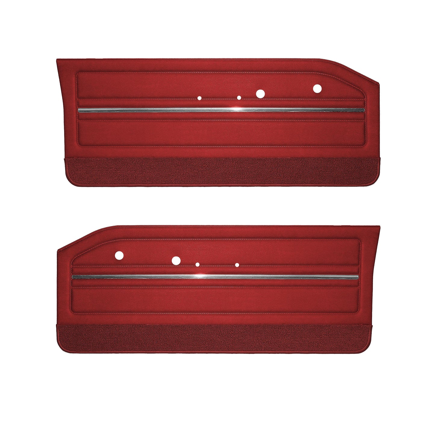 65 DART GT FRONT DOOR PANELS - RED