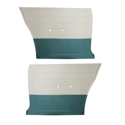 65 CHEVELLE/MALIBU HARDTOP REAR PANELS - FROST WHITE/AQUA